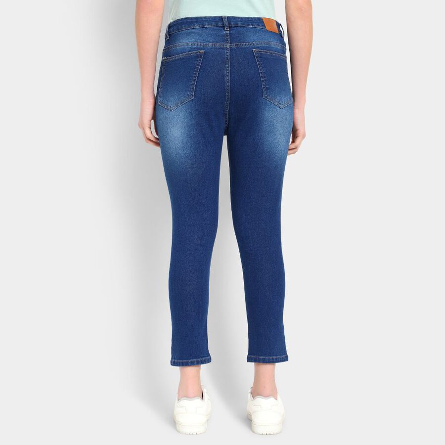 Ladies' Jeans, गहरा नीला, large image number null